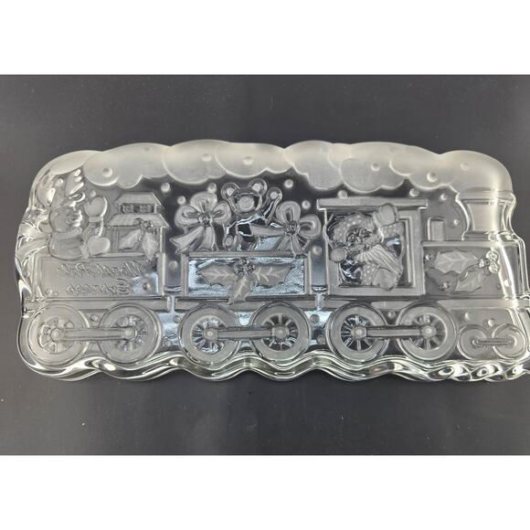 Holiday Traditions Collection North Pole Tray by Gorham Crystal - Picture 6 of 7